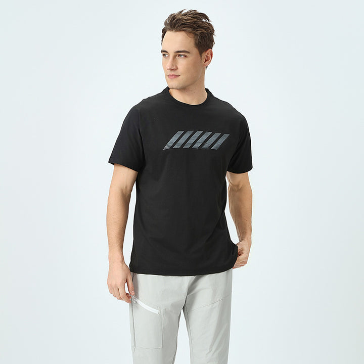 Herre Sportiv Funktion T-Shirt med åndbare egenskaber Stilla