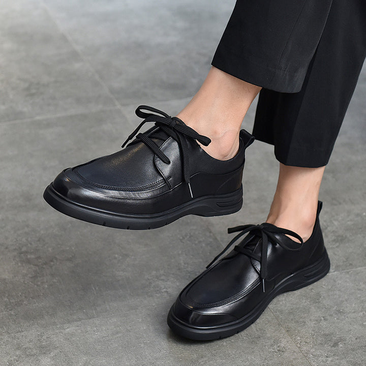 Dame fritids-læder-sneakers med robust design og åndbar sål Stilla