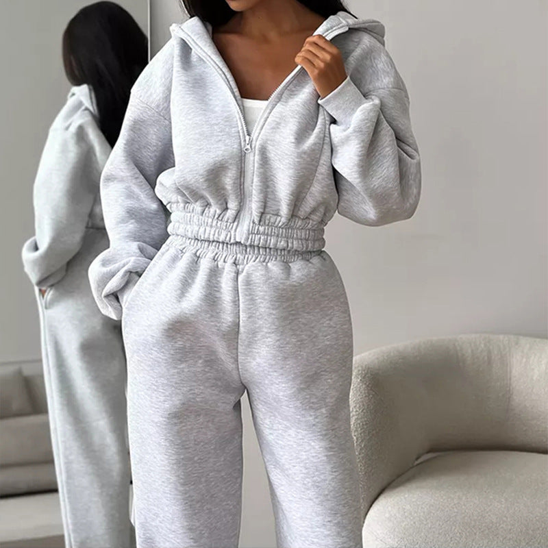 Kvinder Oversized Hoodie med sporty skæring og elastisk talje Skovae