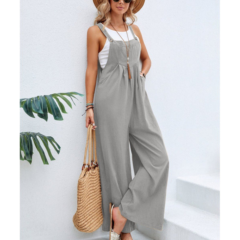 Damer Casual Overall i Boho-stil Stilla