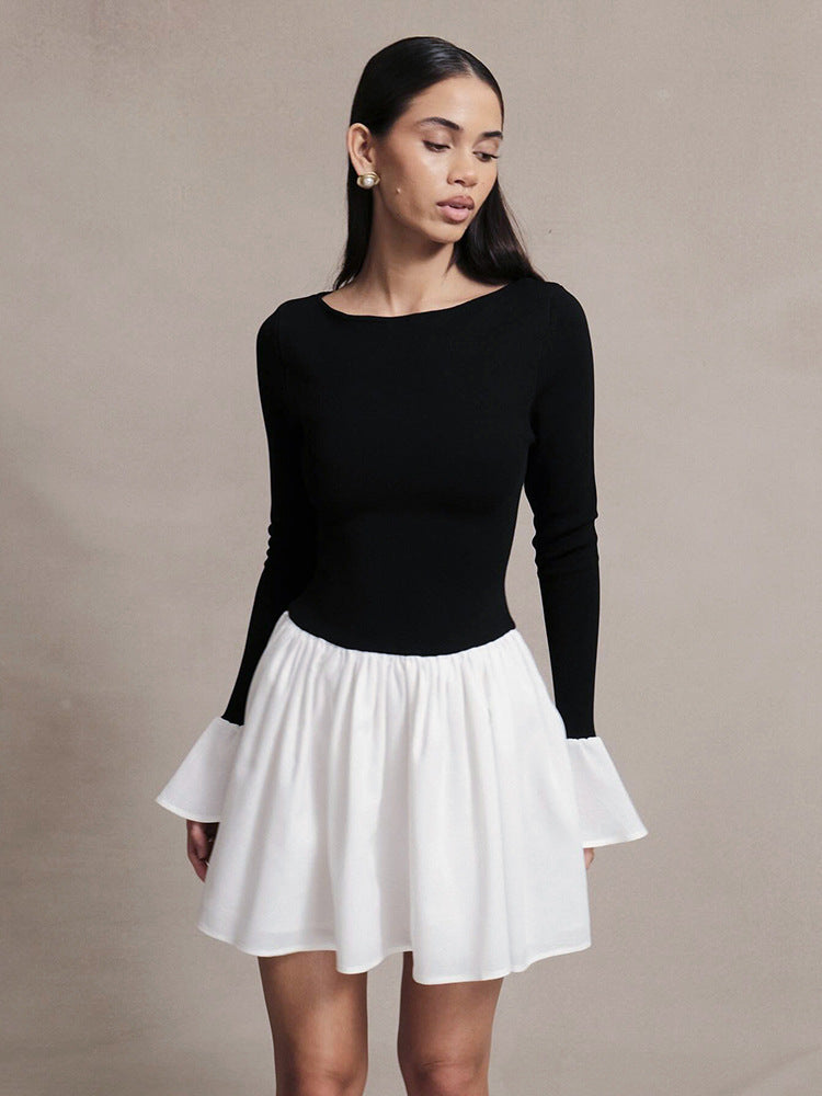 Femme Off-Shoulder Udsmykket Ærme Kjole Stilla