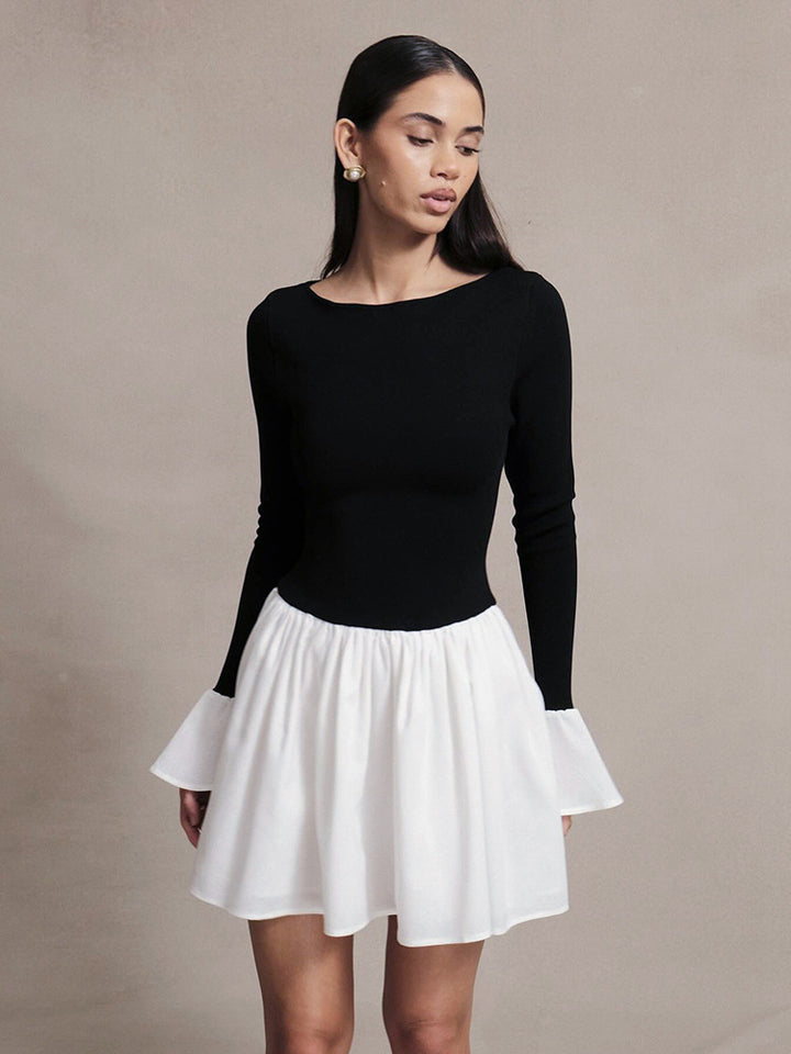 Femme Off-Shoulder Udsmykket Ærme Kjole Stilla