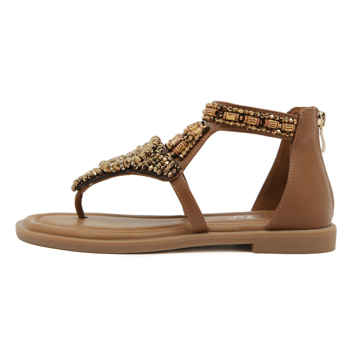 Dame Sandaler med dekorative perleudsmykninger Stilla