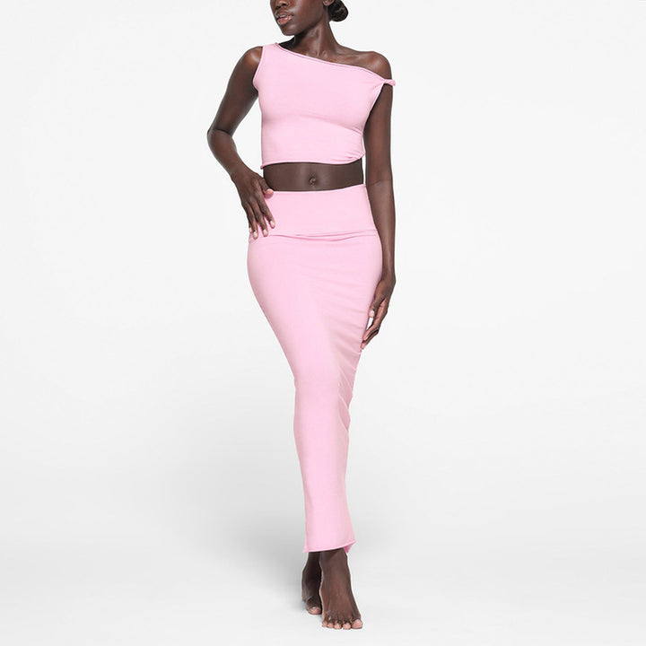 Femme Off-Shoulder Matchende To-Dels Sæt Stilla