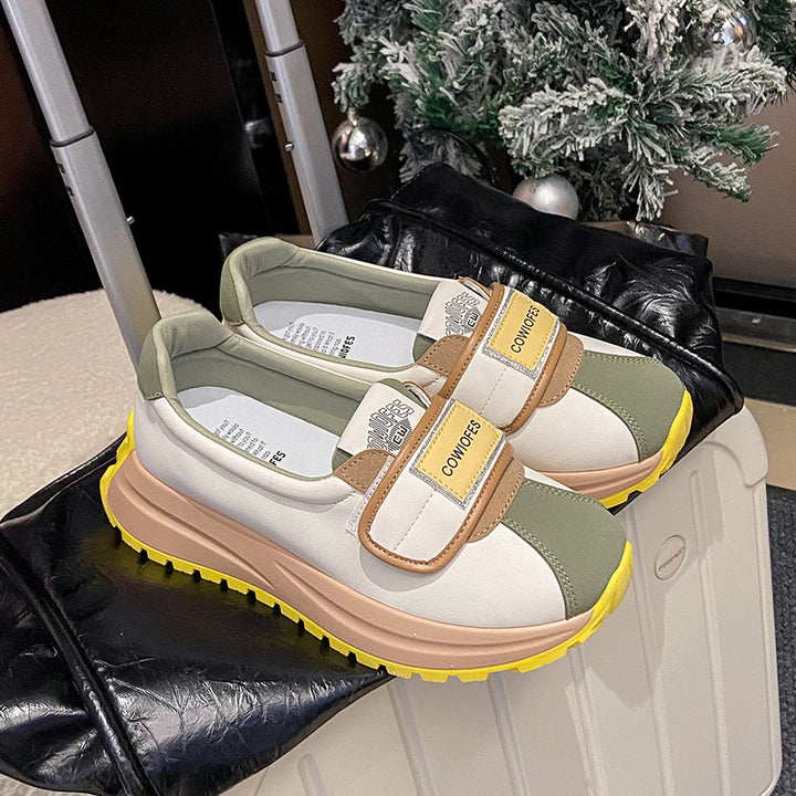 Dame Sneakers med slidstærk velcro og komfortabel sål Stilla