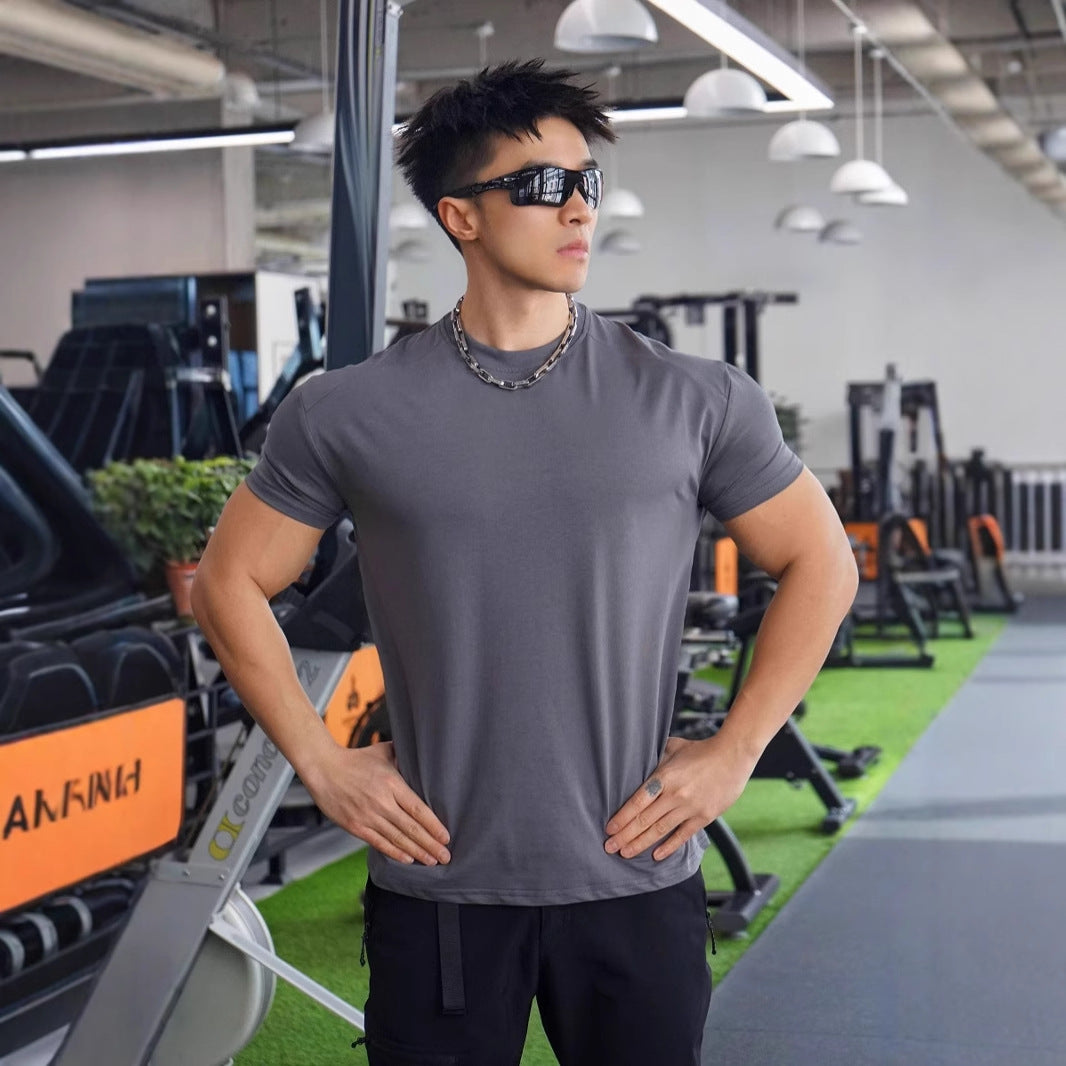 Herrer Åndbart fitnessoverdel med moderne snit og elastisk materiale Stilla