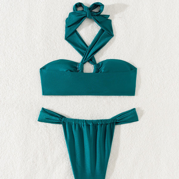 Dame Bikini-sæt med innovativt krydsbånd-design og moderigtige detaljer Stilla