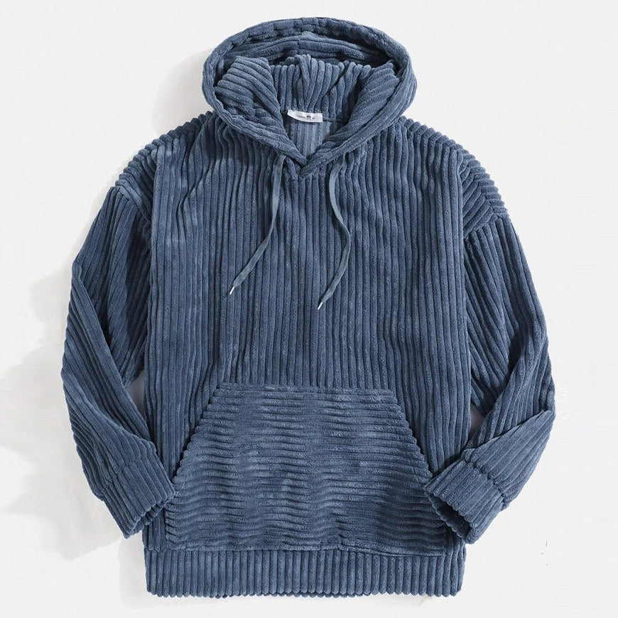 Kvindernes hyggelige hoodie i moderne ribdesign Stilla