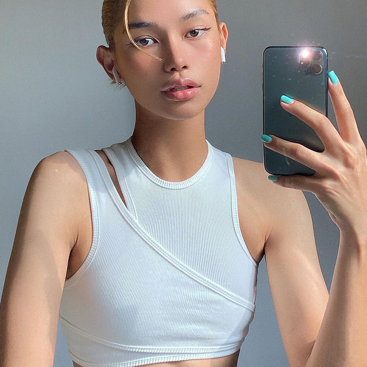 Damer Sporty Crop-Top Skovae