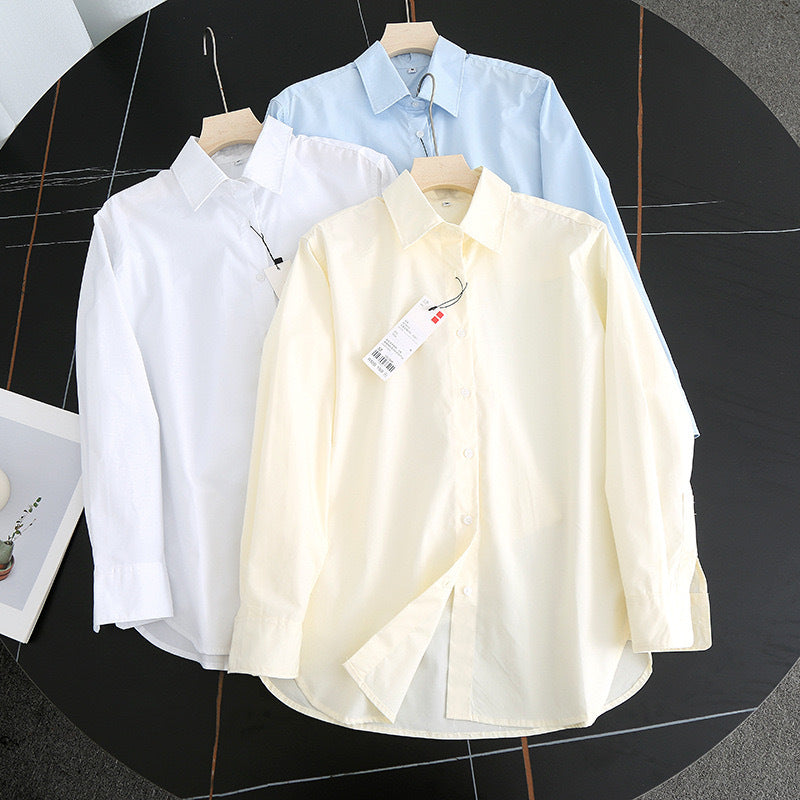 Kvinders elegante og luftige bluse med moderne krave Stilla