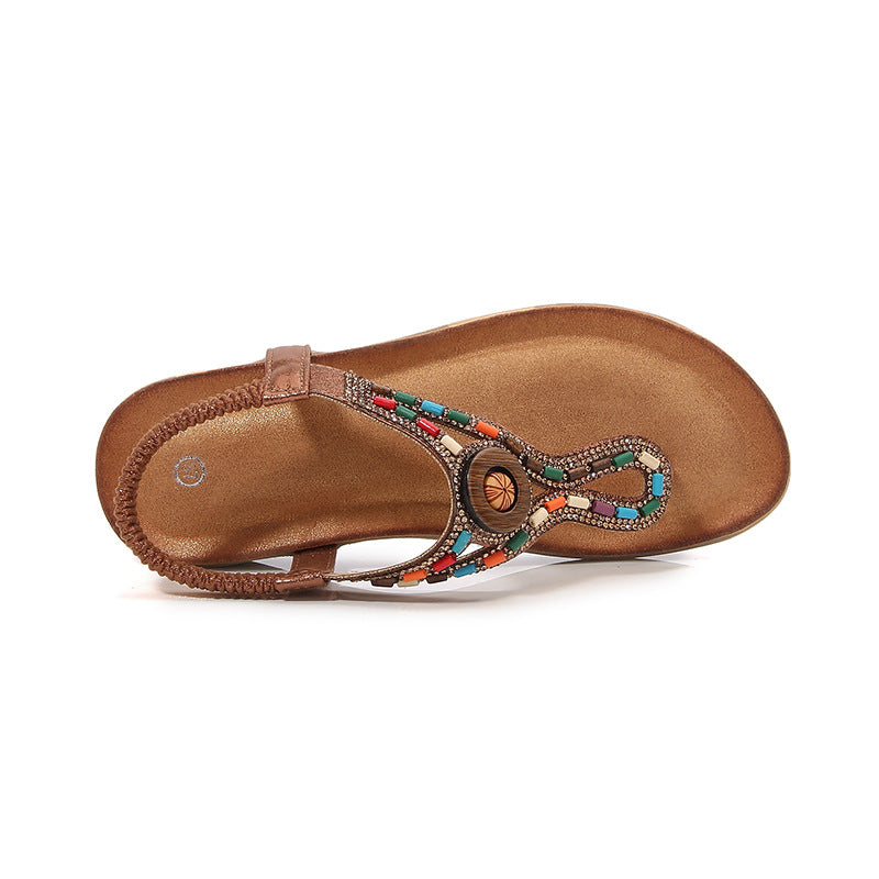 Damer Elegante Strop Sandaler med farverige udsmykninger Stilla