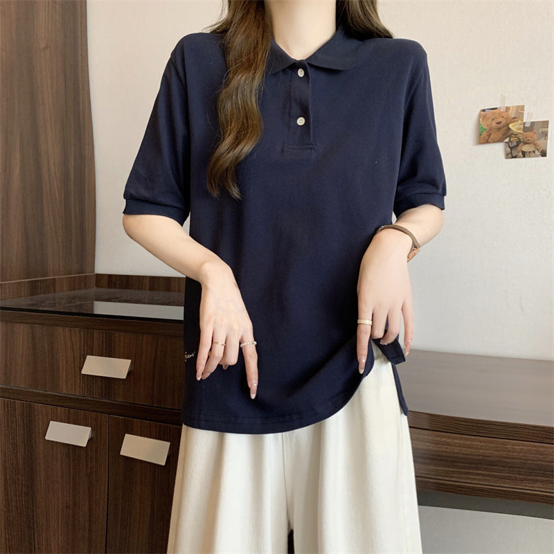 Dame Casual Polo-Shirt med korte ærmer Stilla