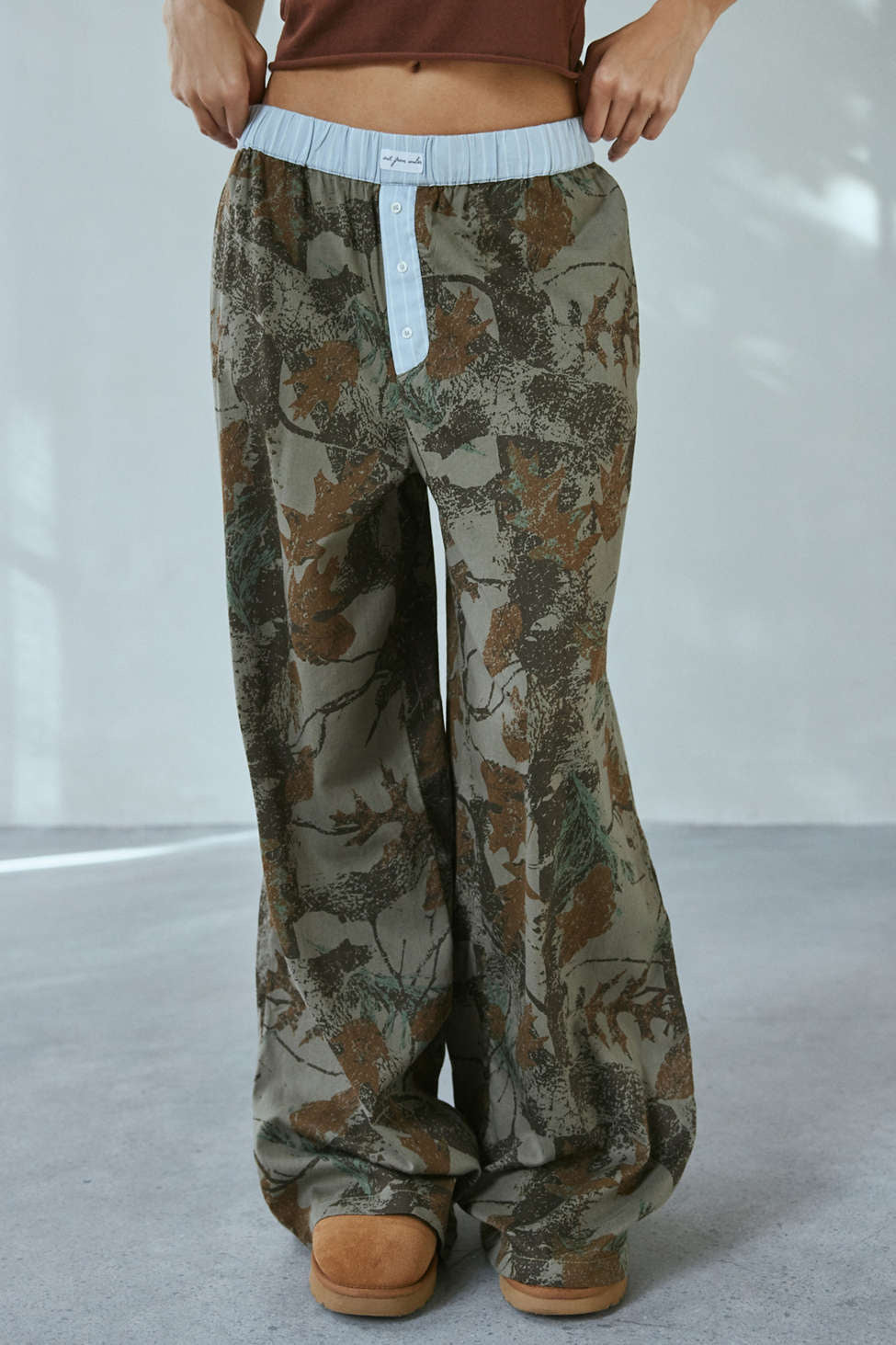 Dame Relaxed Fit Camouflage Loungebukser Stilla