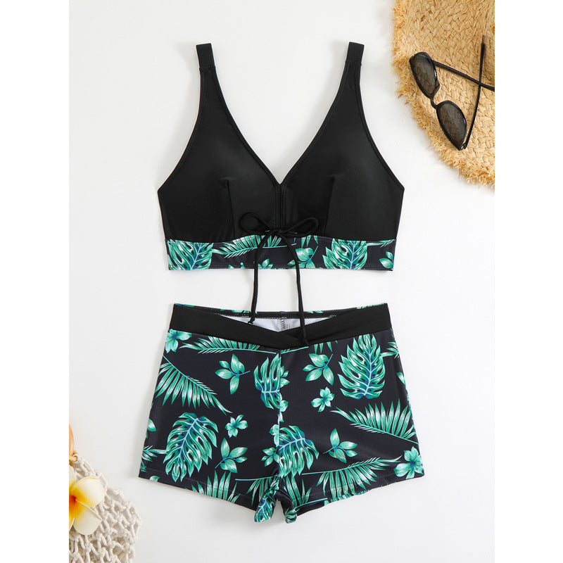 Dame højtydende crop-top svømmesæt Stilla