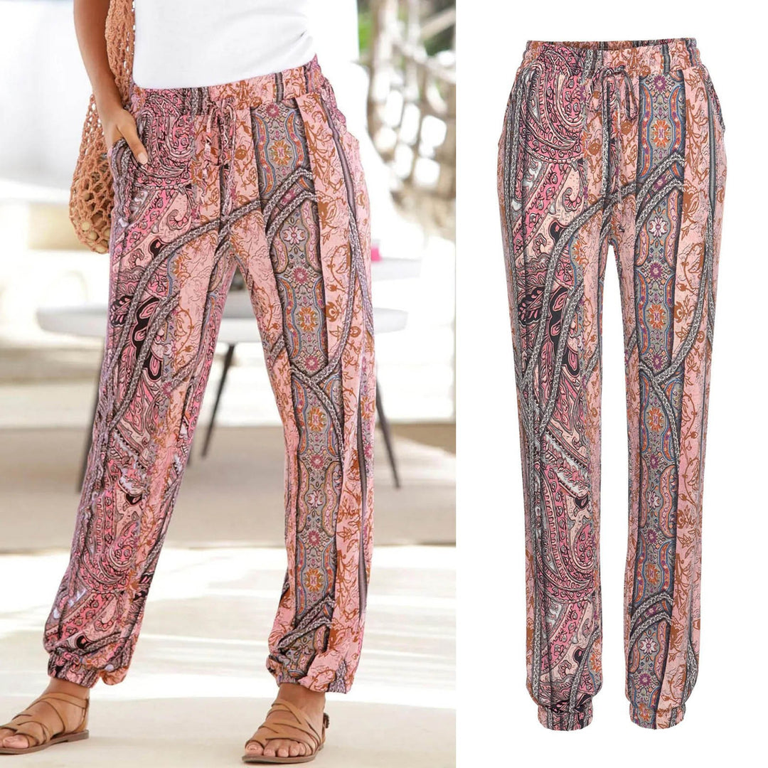 Dame Blomsterprint Relaxed Fit Bukser Stilla