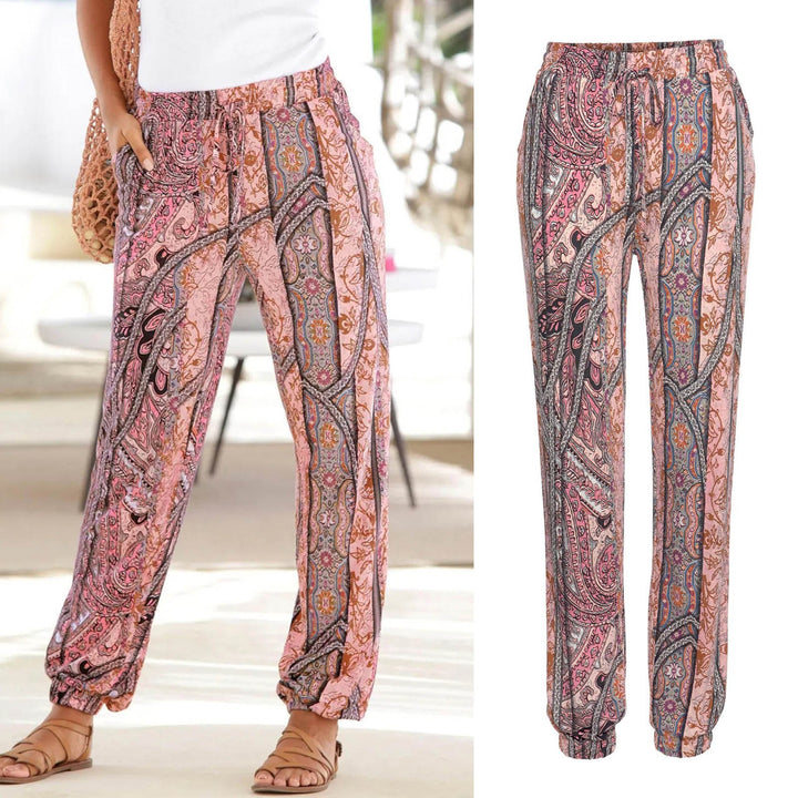 Dame Blomsterprint Relaxed Fit Bukser Stilla