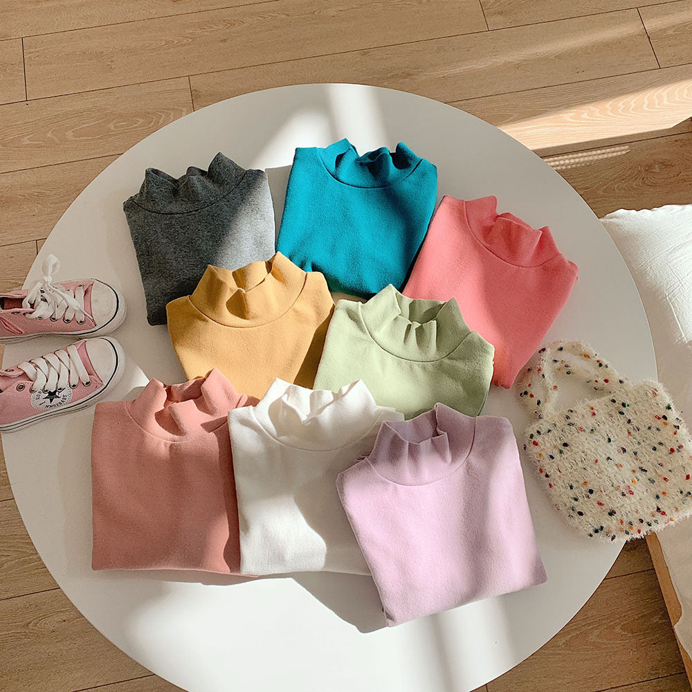 Pige Langærmet Mock Neck Top Stilla