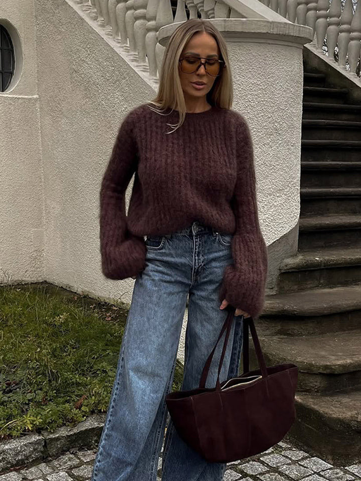Dame blød og luftig kasjmir sweater Stilla