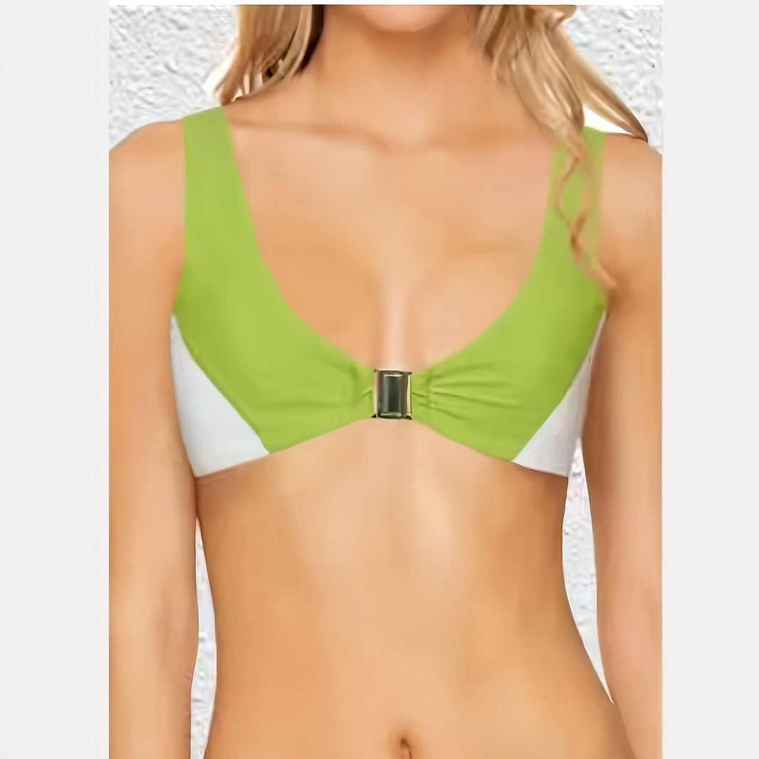 Dame Bikinis med dyb V-udskæring og smalle stropper Skovae