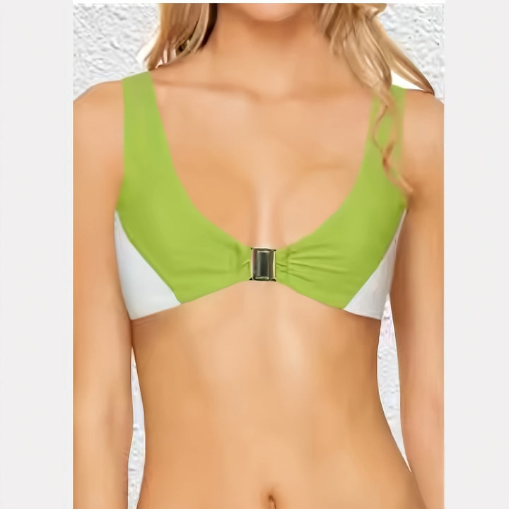 Dame Bikinis med dyb V-udskæring og smalle stropper Skovae