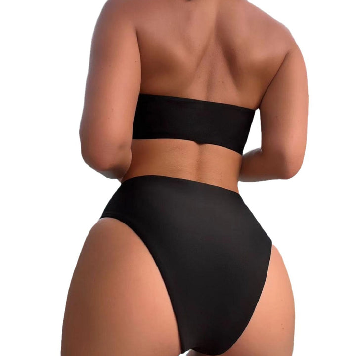 Damer Bikini-sæt med elegant kors-detalje og højt skåret buks Stilla