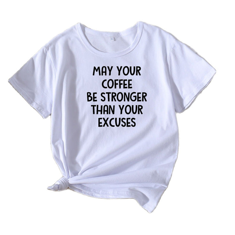 Kvinder Motivationssæt Afslappet T-shirt Stilla