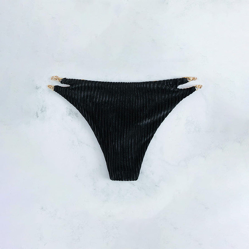 Dame højtaljede bikinier med moderigtigt cut-out Skovae