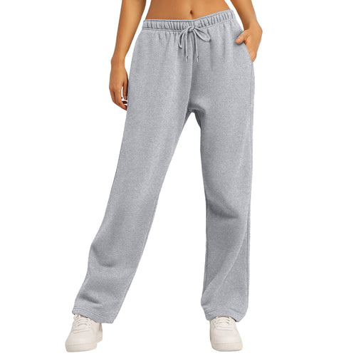 Dame Komfortable Casual Joggingbukser med Side lommer Skovae