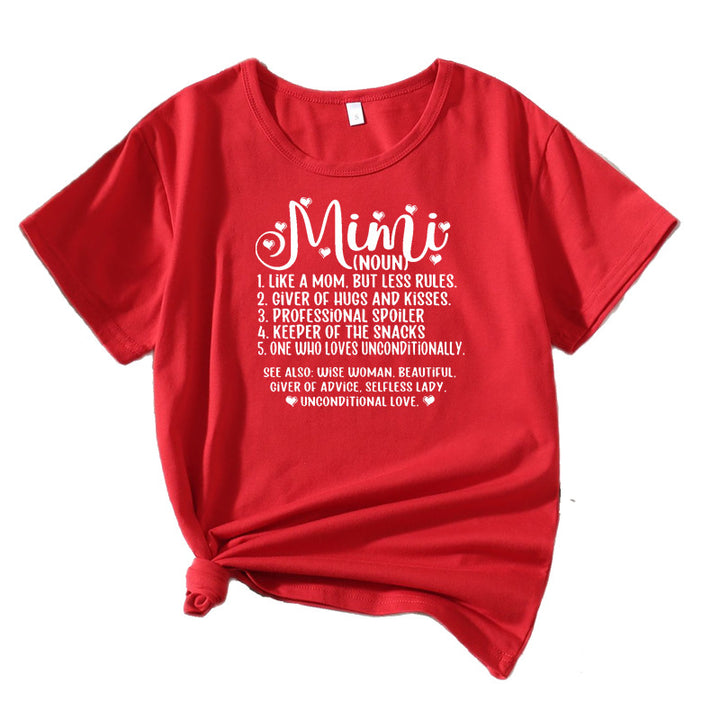 Dame Casual Definition Grafik T-shirt Stilla