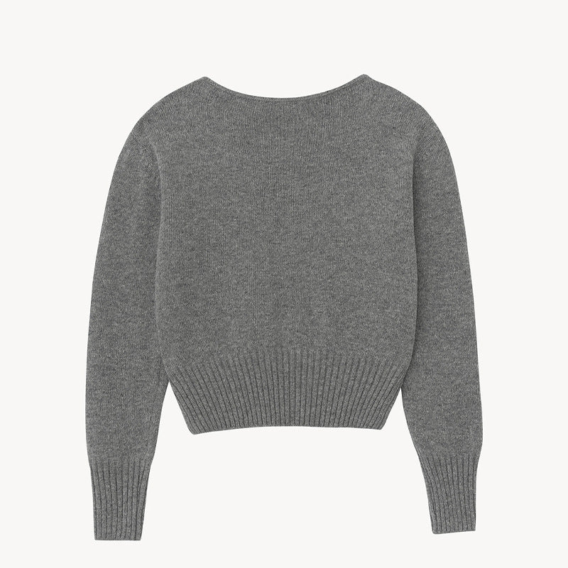 Dame stribepullover med elegant rund hals og afslappet snit Stilla