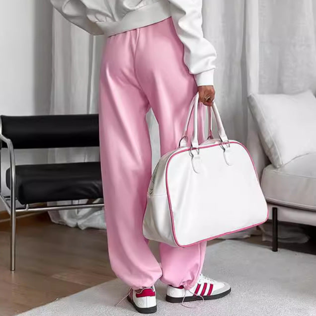 Dame High-Waist joggingbukser med elastisk talje og sidelommer Stilla