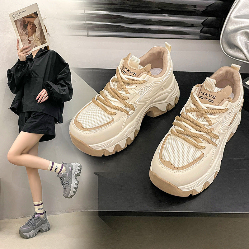 Dame Chunky Sneakers med åndbart mesh-overflade og dämpende sålprofil Stilla