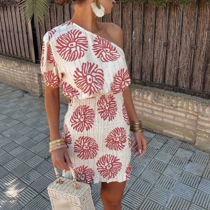 Stilla | En Skulder Bodycon Kjole