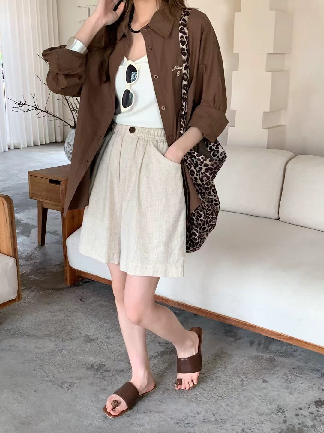 Femme Højtaljede Casual Shorts Stilla