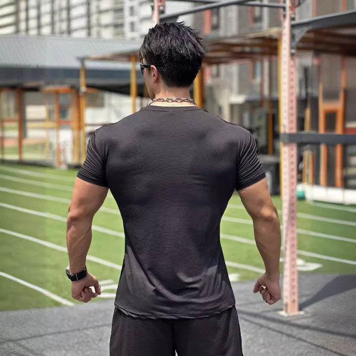 Herrer Åndbar Sportstrøje med struktureret Overflade Stilla