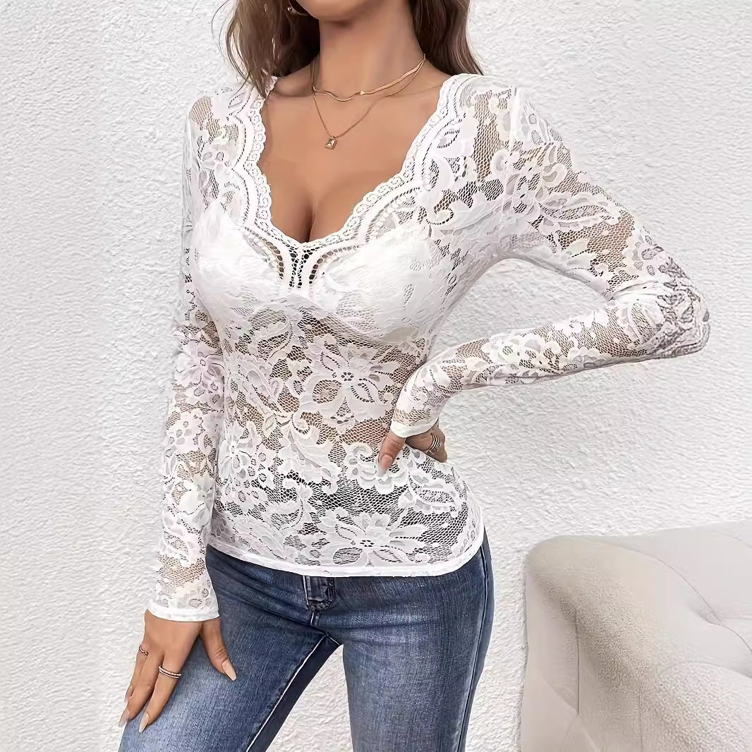 Dame nan figurbetontes spidse corsage top med V-udskæring og indbygget bustier Skovae
