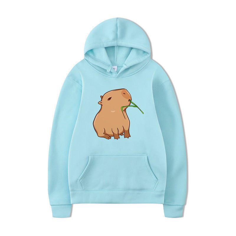 Kvinders hoodie med sjovt dyre design og behagelig pasform Skovae