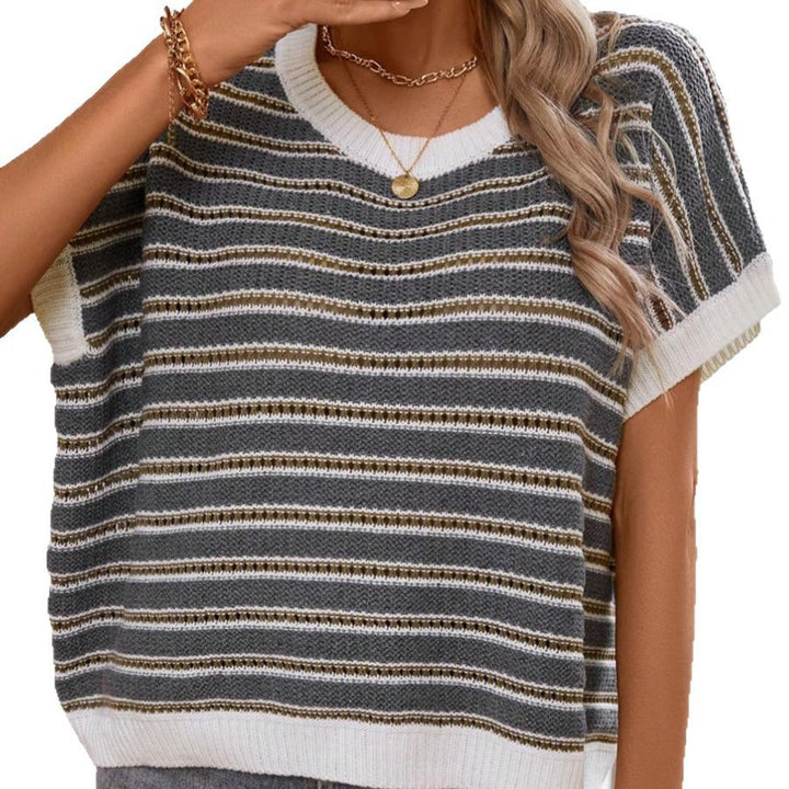 Femme Let Stribet Striktop Stilla