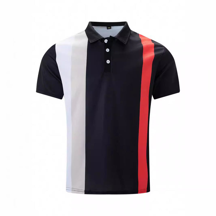 Herre polo shirt med moderne farveblok-designs og åndbare materialer Stilla