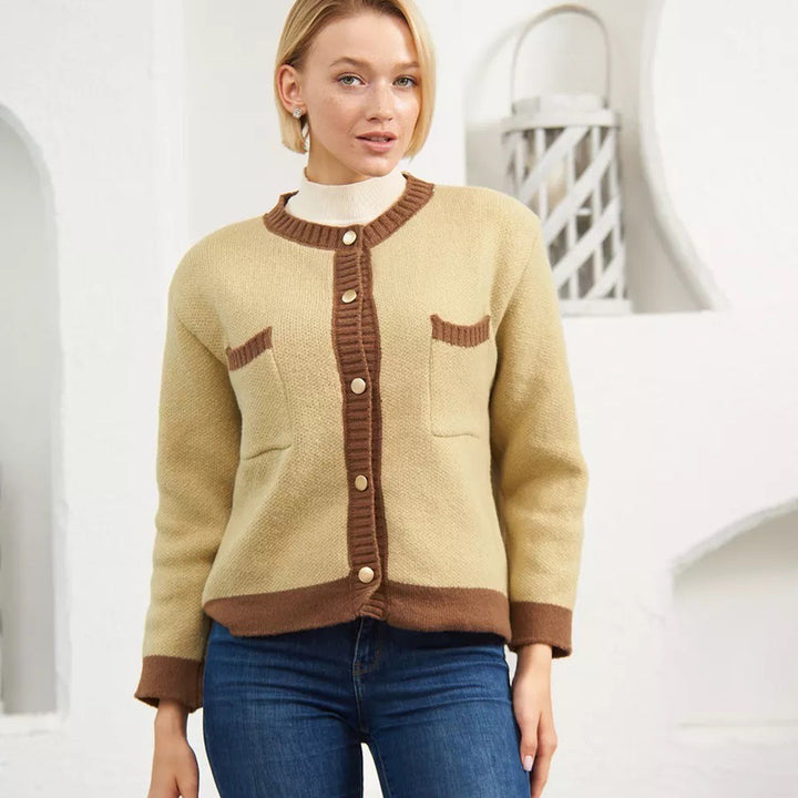 Femme Cozy Tekstureret Strik Knap-Cardigan Stilla