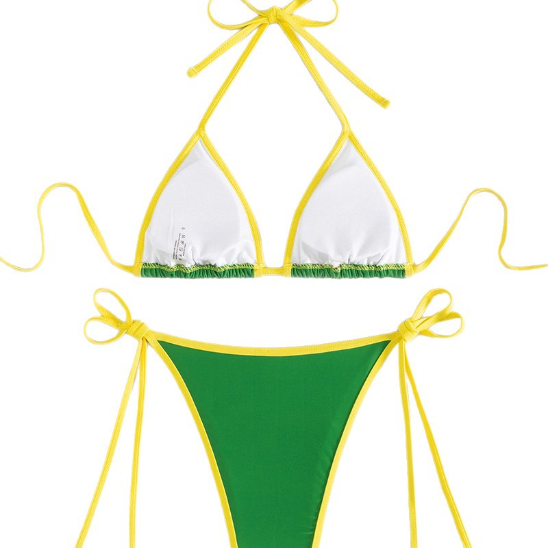 Dame Triangel-Bikini med brasiliansk motiv Skovae