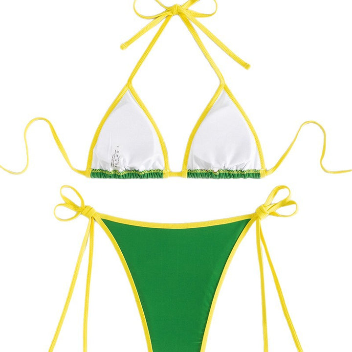 Dame Triangel-Bikini med brasiliansk motiv Skovae