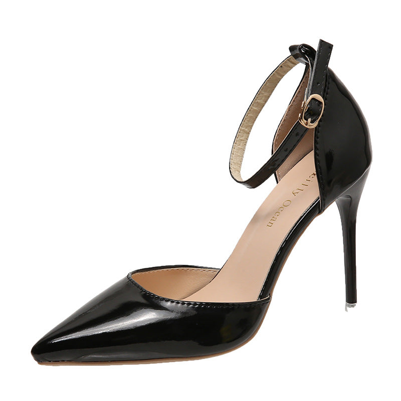 Dame High-Heel Pumps med elegant bånd og smart spidse design Stilla