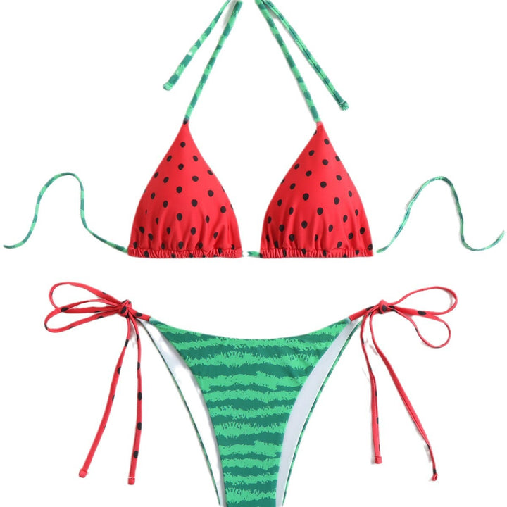 Kvinder legende vandmelon-print bikini-sæt Stilla