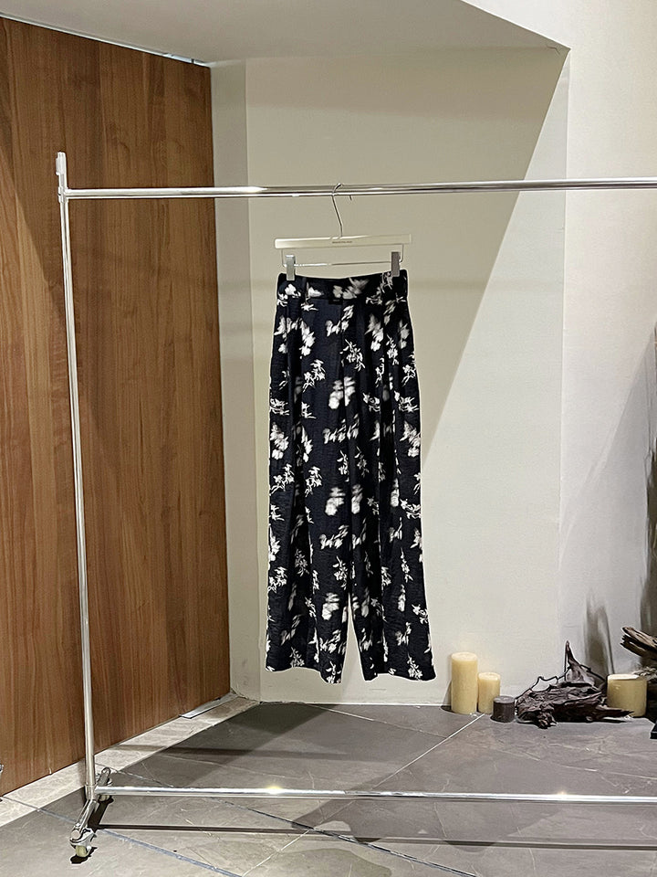 Damer Løst skåret Palazzo-bukser med blomsterprint og elastisk talje Stilla