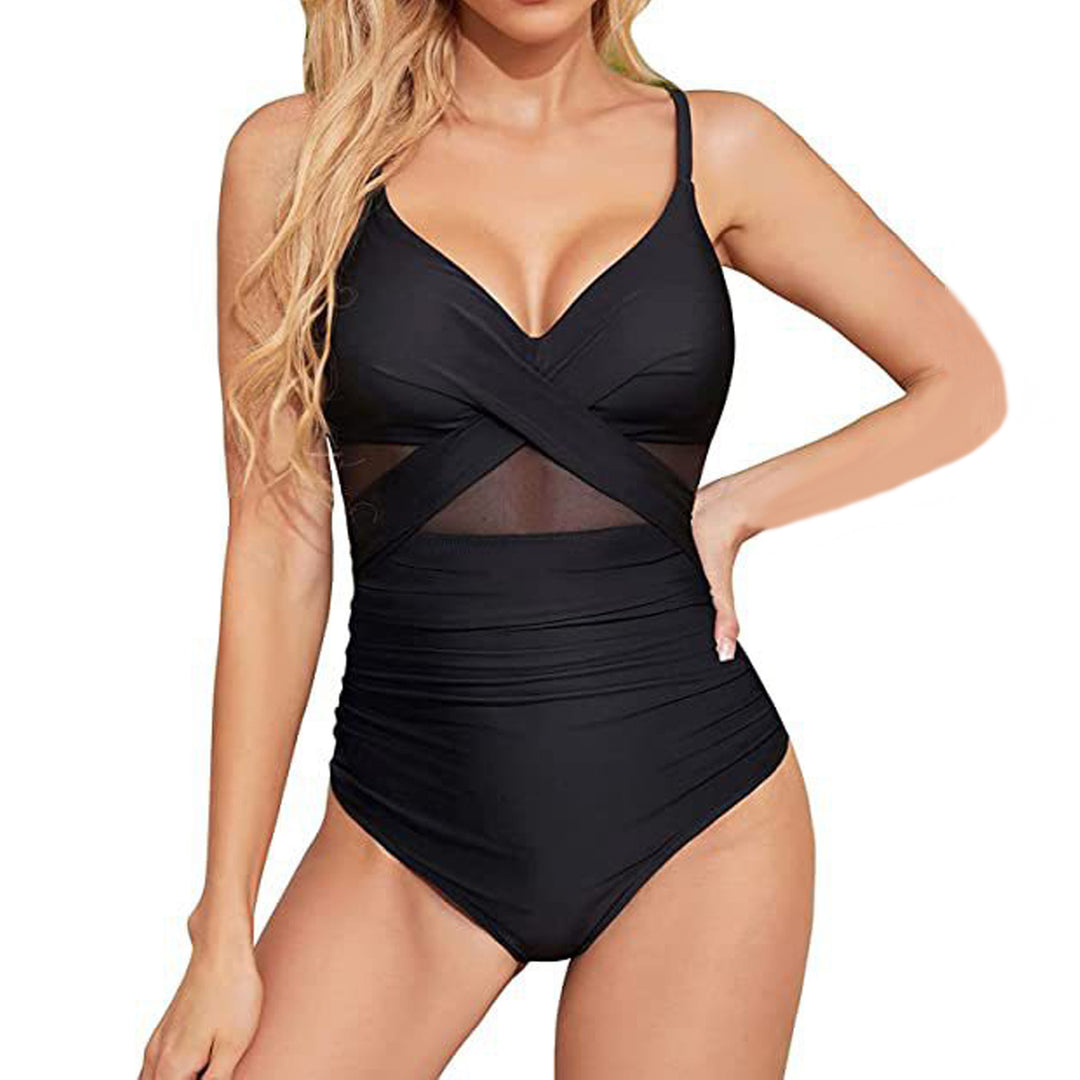 Dame Kvalitets Én-delt Badetøj med trendy Cut-Out-detaljer Skovae