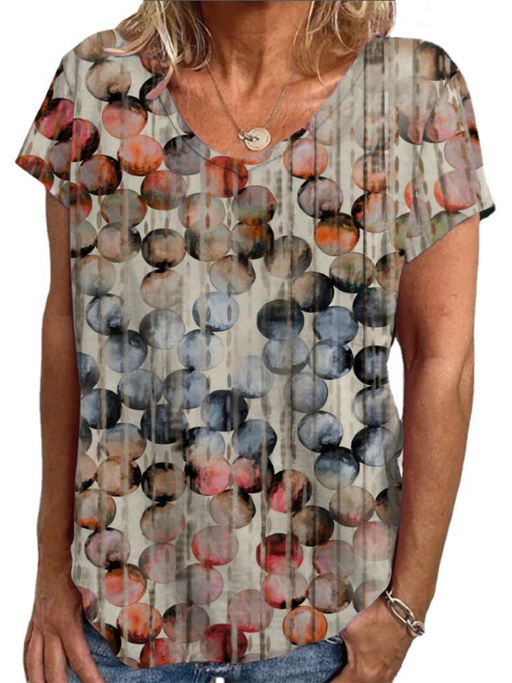 Dame Loose Bluse med farverigt paisleymønster Skovae
