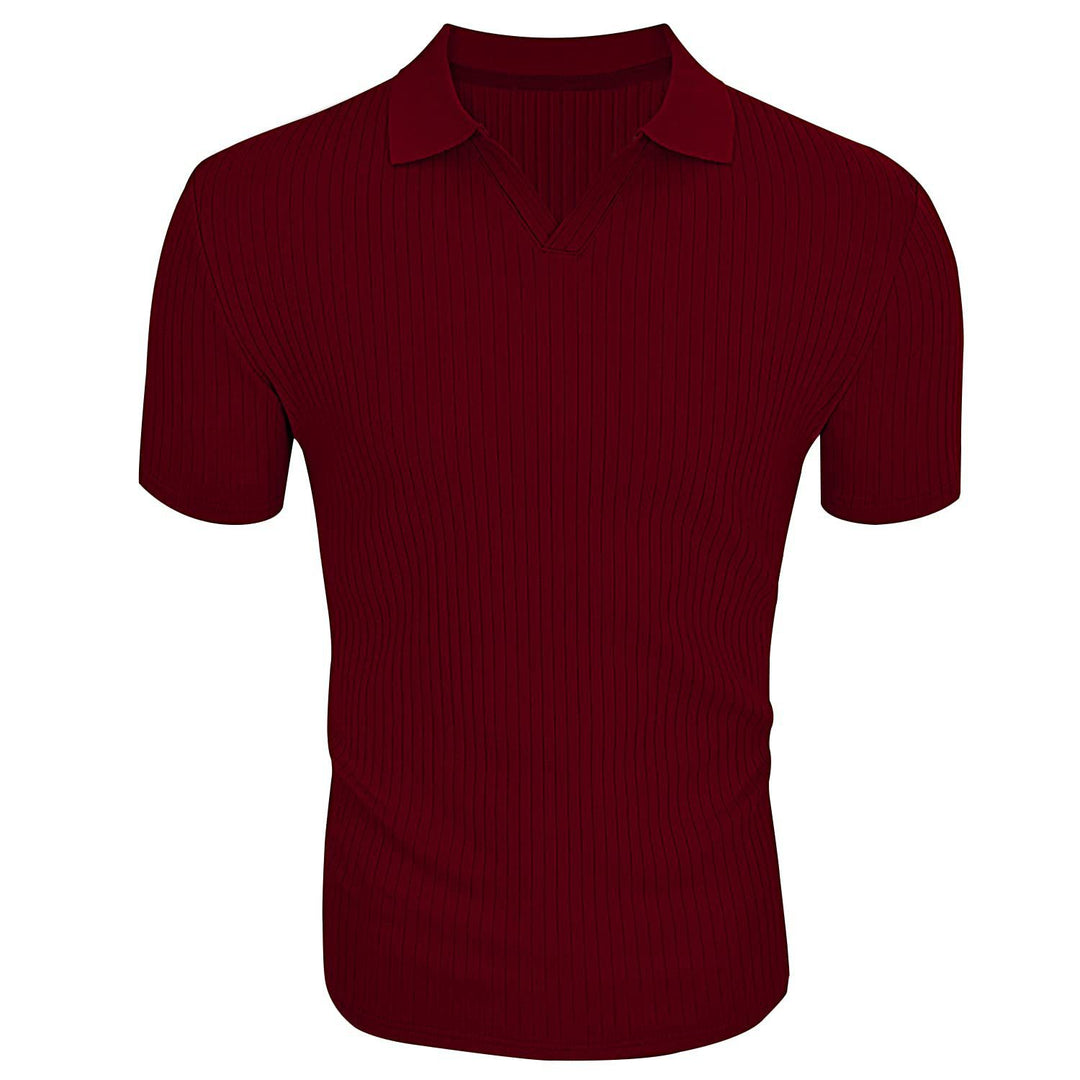 Herrer polo skjorte med struktureret ribdesign og behagelig pasform Stilla