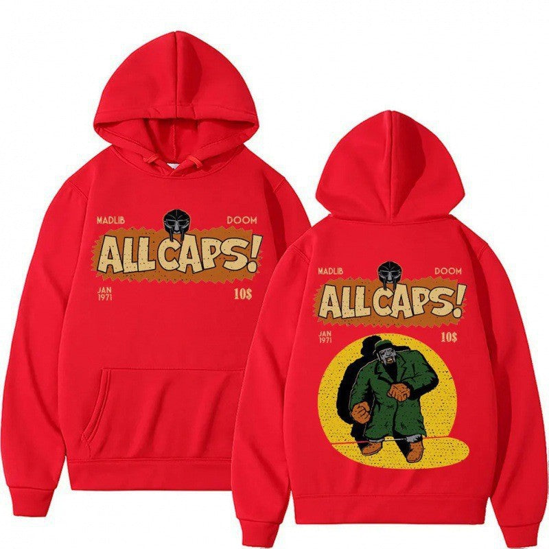 Kvinders hoodie med kreativt tegneserieprint Skovae