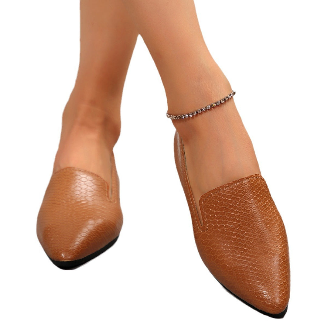 Damer Elegante Ballerinas i skællignende design med komfortabelt fodseng Stilla